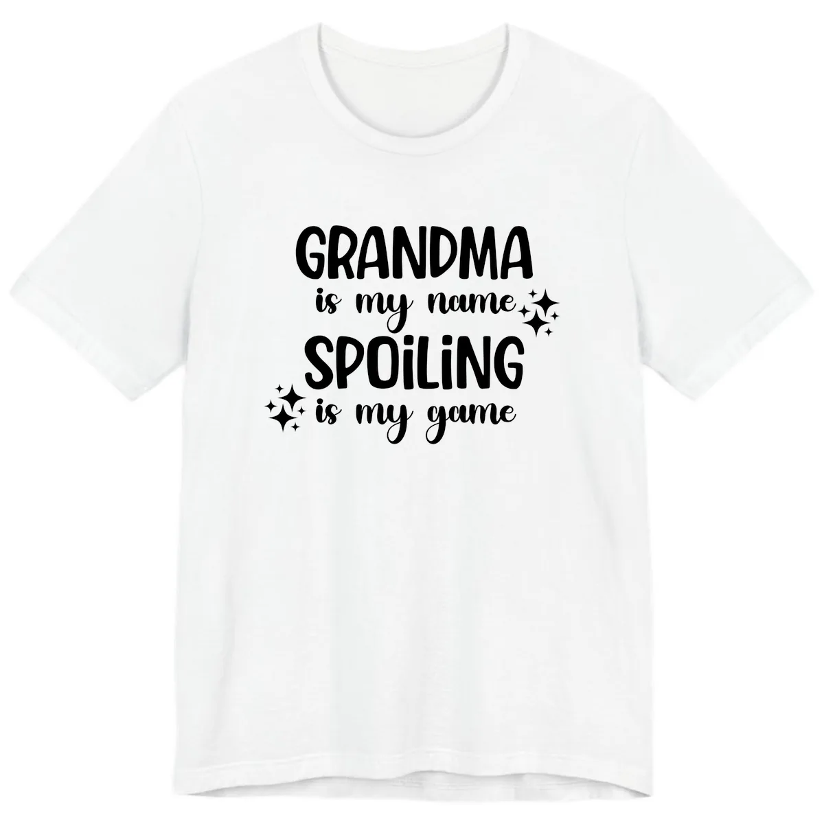 Grandma Is My Name Spoiling Is My Game Premium T-Shirt in White